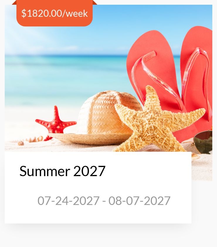 Summer 07-24-2027 - 08-07-2027